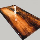 Clear Resin Epoxy Dining Wooden Dining Custom Table Top Handmade Collectible Art
