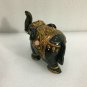 3.5" Unique Black Z Stone Trunk Up Elephant Statue Handcrafted Thanksgiving Gift