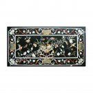 5'x3' Marble Restaurant Dining Table Top Floral Bird Inlay Marquetry Decor E974A