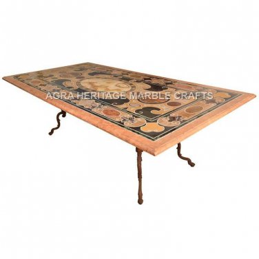 6'x3' Marble Countertops Table Top Mosaic Inlay Pietra Dura Stone Furniture E638