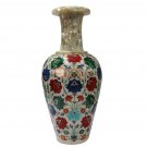 Marble Flower Organizer Vase Collectible Multi Stone Maruqtery Floral Art Decor Marble Flower Organizer Vase Collectible Multi Stone Maruqtery Floral Art Decor
