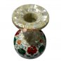 Marble Flower Organizer Vase Collectible Multi Stone Maruqtery Floral Art Decor