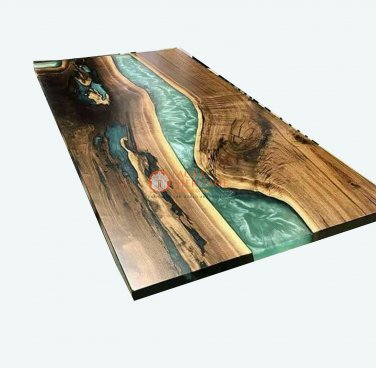 Epoxy Table, dining, sofa, center table top Live Edge Walnut Office Table Top