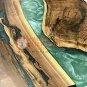 Epoxy Table, dining, sofa, center table top Live Edge Walnut Office Table Top