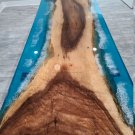 Wooden Blue Ocean River Live Edge Dining Conference Table Top Interior Home Deco Wooden Blue Ocean River Live Edge Dining Conference Table Top Interior Home Deco