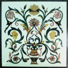36" Side Marble Dining Corner Table Top Marquetry Inlay Furniture Decor H4705B