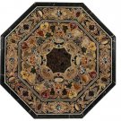 36"x36" Marble Coffee Table Top Rare Pietra Dura Mosaic Inlay Garden Home Decor
