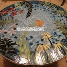 Exclusive Marble Round Table Marquetry Precious Inlay Art Restaurant Decor H3990