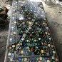 72"x36" Black Marble Dining Hallway Table Top Marquetry Inlay Garden Decor E1490