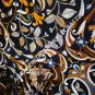 48" Black Marble Dining Room Table Top Collectible Pietra Dura Inlaid Stone E601