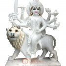 24" Marble Durga Maa Divine Statue Handmade Religious Gift Temple Decor E1165