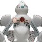 12" White Top Handmade Ganesha Sculpture Idol God Multi Color Veterans Gift Deco