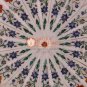 14" Marble Fruit Bowl Lapis Inlay Multi Stone Fine Floral Design Veterans Gifts