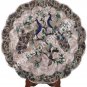 12"x12" Modern Inlaid Dish Plate Peacock Semi Precious Floral Art Christmas Gift