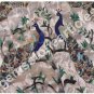 12"x12" Modern Inlaid Dish Plate Peacock Semi Precious Floral Art Christmas Gift