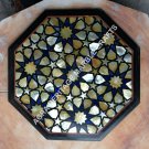 Marble Bedroom Center Table Top Lapis Lazuli Inlay Mosaic Interior Decor H5392