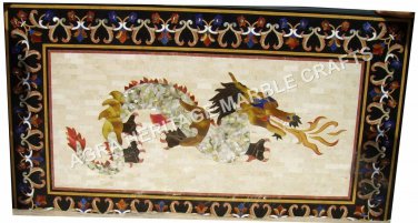 5'x3' Exclusive Marble Dining Living Room Table Top Unique Stunning Inlaid E891A