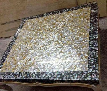 30" Marble Coffee Hallway Table Top Mother of Pearl Inlay Stone Home Decor E1427