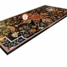 56"x28" Black Marble Decorative Center Table Top Marquetry Inlay Art Decor E1668
