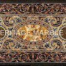 6'x3' Black Marble Dining Exclusve Table Top Collectible Inlaid Home Decor H5149