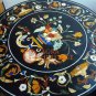 Marble Round Dining Table Top Pietrradura Inlay Housewarming Gift For Her E1678