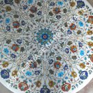 36" Multi Marble Marble Round Dining Hallway Table Top Decorative Garden E359