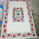 4'x3' Marble Exclusive Dining Table Top Inlay Floral Design Hallway Decor E882A