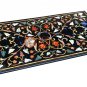 48"x24" Black Marble Table Coffee Top Handmade Inlay Room Hallway Decor
