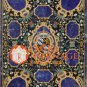 60"x36" Marble Dining Room Table Top Lapis Lazuli Inlay Pietra Dura Decor E1596
