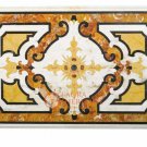 5'x3' White Marble Center Table Top Marquetry Carnelian Art Hallway Decor E1640