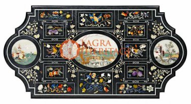 Marble Conference Decorative Dining Table Top Inlay Furniture |52"x38" E1662