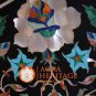 26" Black Marble Decorative Coffee Table Top Semi Precious Inlay Stone Art E1680