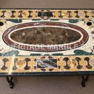 Marble Countertops Table Pietra Dura Fine Inlay Art Stone Living Room Decor E633