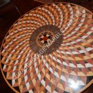 Glamorous Marble Beautiful Dining Center Round Table Top Mosaic Inlay Stone E635