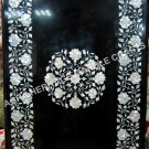 Marble Dining Table Top Mother of Pearl Inlay Precious Gemstone Patio Decor E543