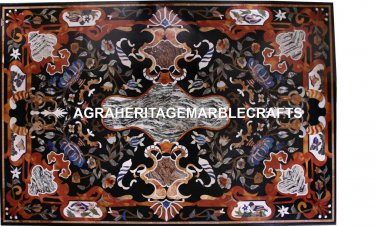 Attractive Marble Occasional Beautiful Table Top Mosaic Inlaid Patio Decor H5619