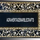 Marble Top Dining Table Semi Precious Inlaid Pietradura Restaurant Decor H3279