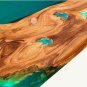 Epoxy Table, dining, sofa, center table top Live Edge Walnut Table Office Decor