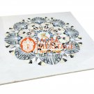 60" Marble White Center Dining Side Table Top Italian Inlay Art Home Decor M003