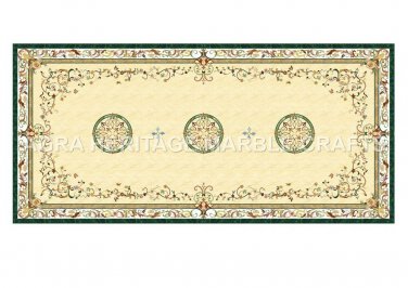 6'x3' Marble Contemporary Dining Center Table Top Handmade Inlay Decor H5018A