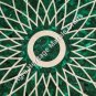 48"x48" Green Marble Dining Table Top Malachite Geometrical Design Decor Gift