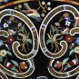 5'x5' Marble Round Dining Table Top Scagliola Inlay Design Occasional Decorative