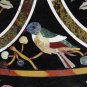 5'x5' Marble Round Dining Table Top Scagliola Inlay Design Occasional Decorative