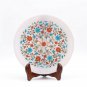 Marble Plate Decorative Plate Inlaid with Semi Precious Stones Elegant Design