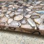 Marble Agate Dining Center Table Top Handmade Art Hallway Furniture Decor E1489