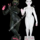 24" Handmade Marble Radha Krishna Idol Stone Sculpture Temple Home Decor E737