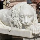 Exclusive Marble Lion Statue Handmade Art Home Showpiece Outdoor Decor E1104