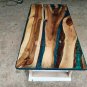 Wooden Handmade Designer Resin Epoxy Center Sofa Table Top Live Edge Art Decor