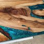 Wooden Handmade Designer Resin Epoxy Center Sofa Table Top Live Edge Art Decor