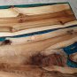 Wooden Handmade Designer Resin Epoxy Center Sofa Table Top Live Edge Art Decor